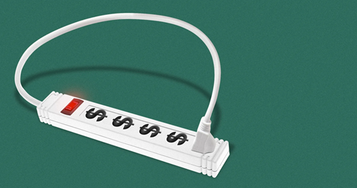 Extension Strip Plugged Into Itself