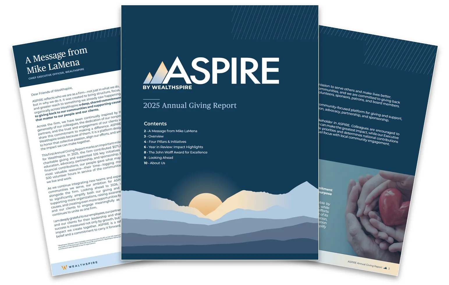 ASPIRE Annual Giving Report cover image
